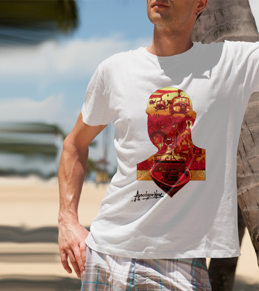 Apocalypse Now Graphic With Helicopters And Boat T-Shirt