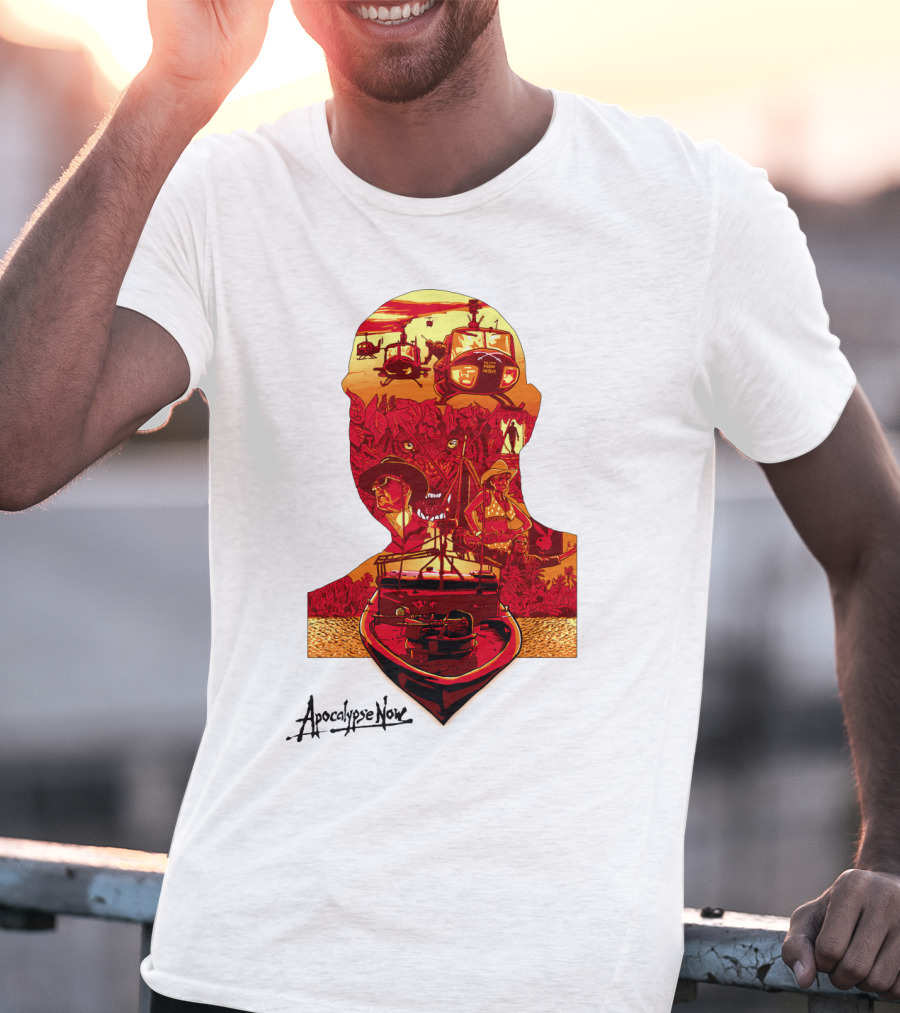 Apocalypse Now Graphic With Helicopters And Boat T-Shirt