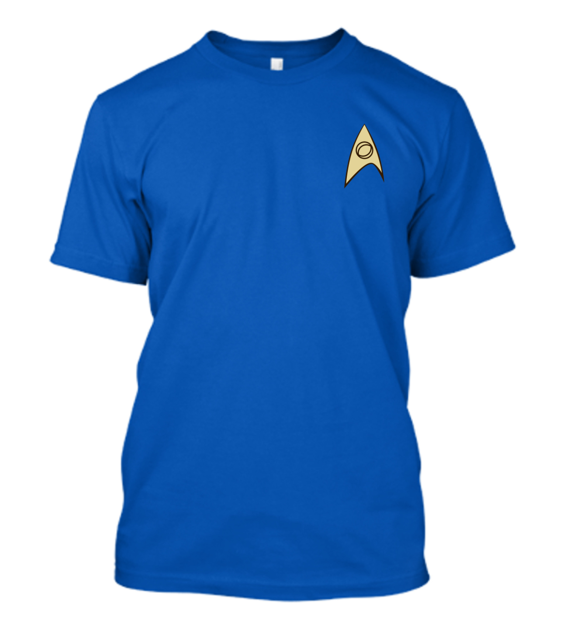 03 Original Star Trek Science Uniform Blue With Starfleet Insignia T-Shirt