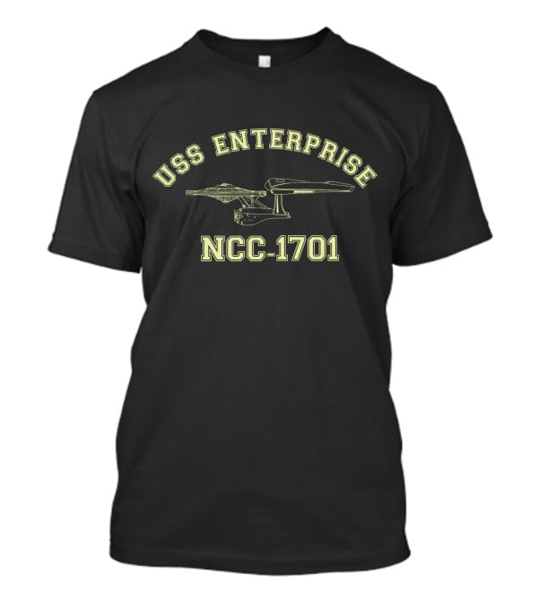 USS Enterprise NCC-1701 Star Trek Trevco 04 Navy T-Shirt