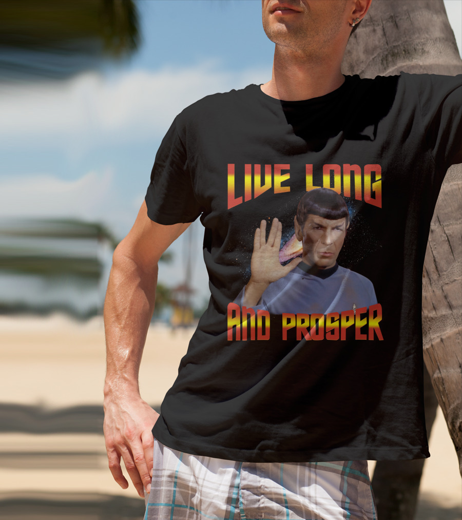 13 Star Trek Spock Live Long And Prosper Hand Gesture T-Shirt