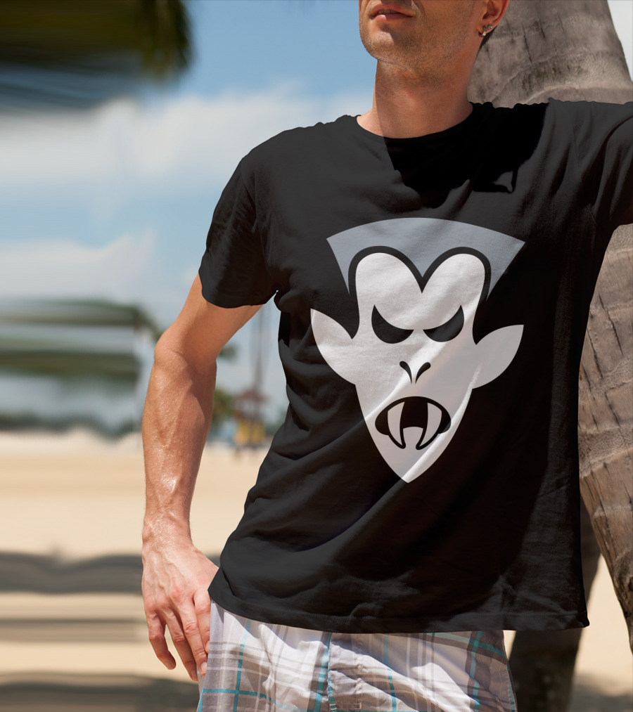 Halloween Angry Vampire Face T-Shirt
