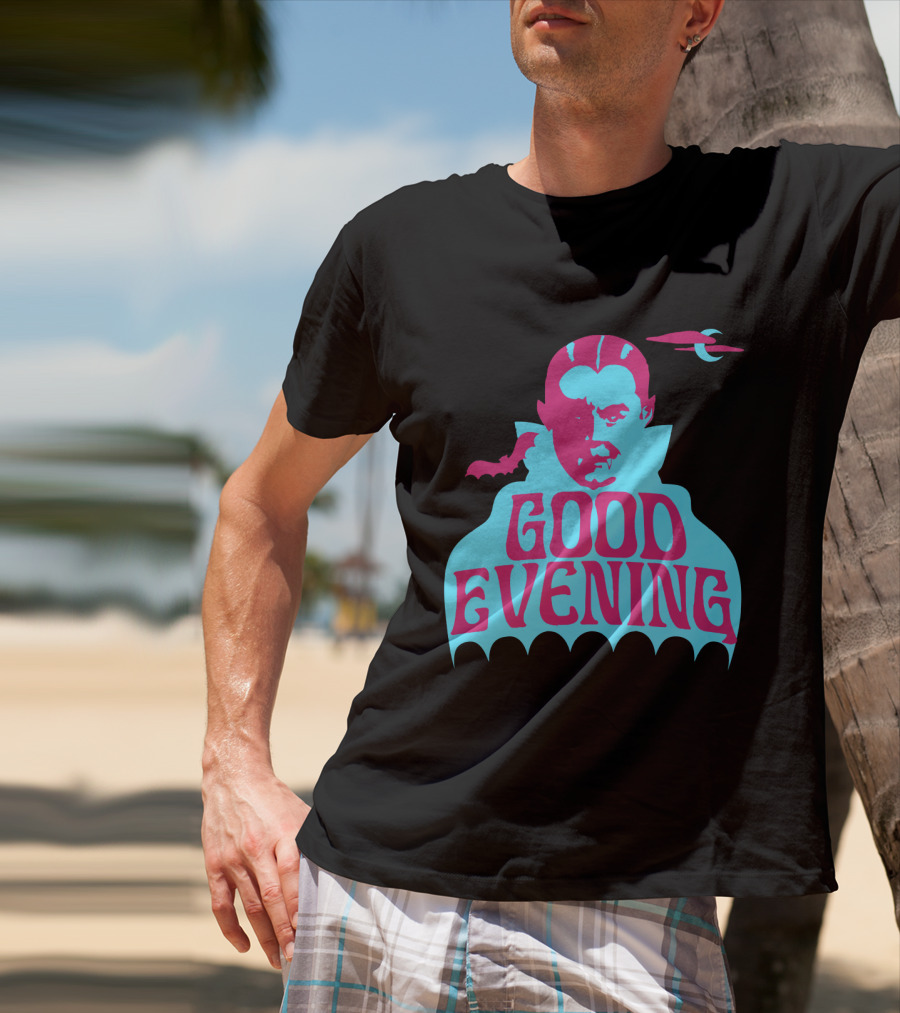 Good Evening Dracula Vampire MoonBat Iconic T-Shirt