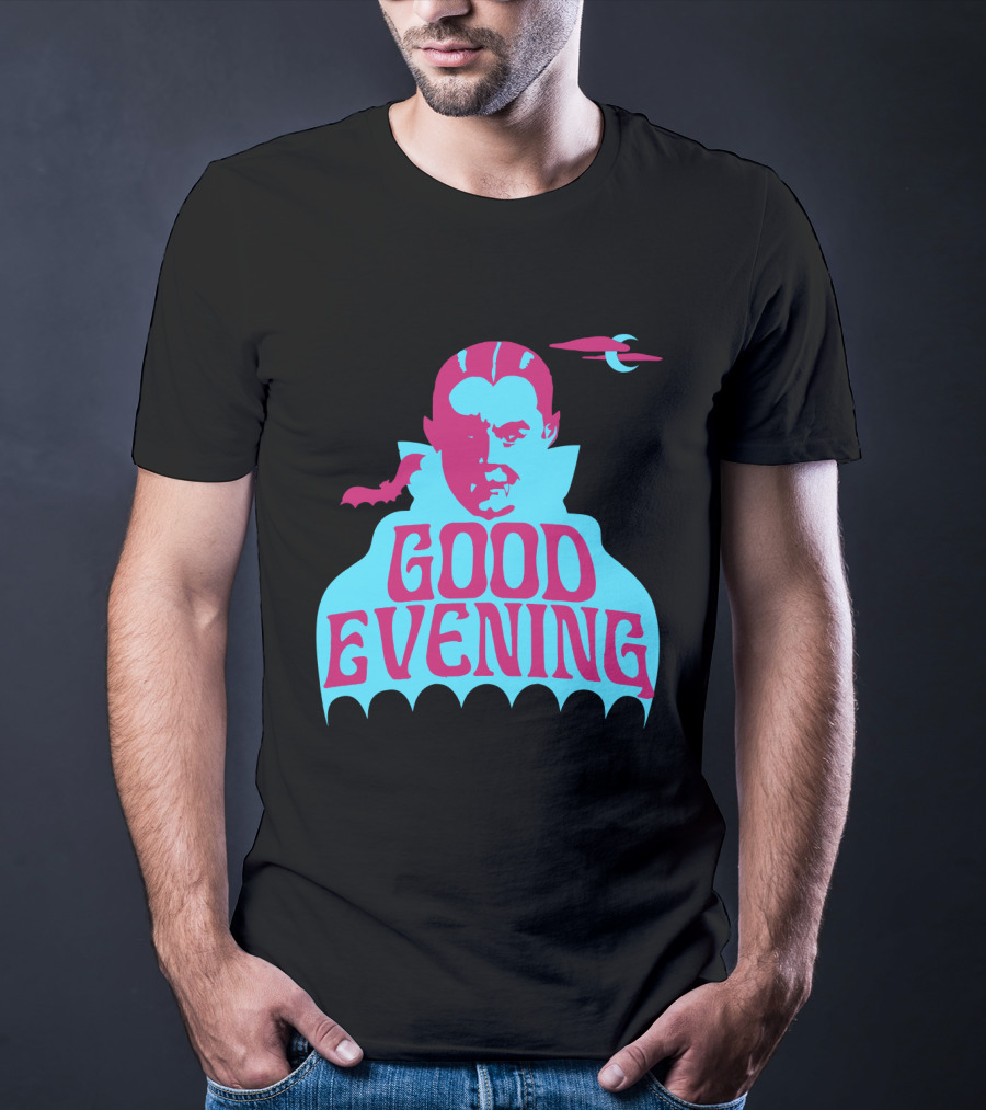 Good Evening Dracula Vampire MoonBat Iconic T-Shirt