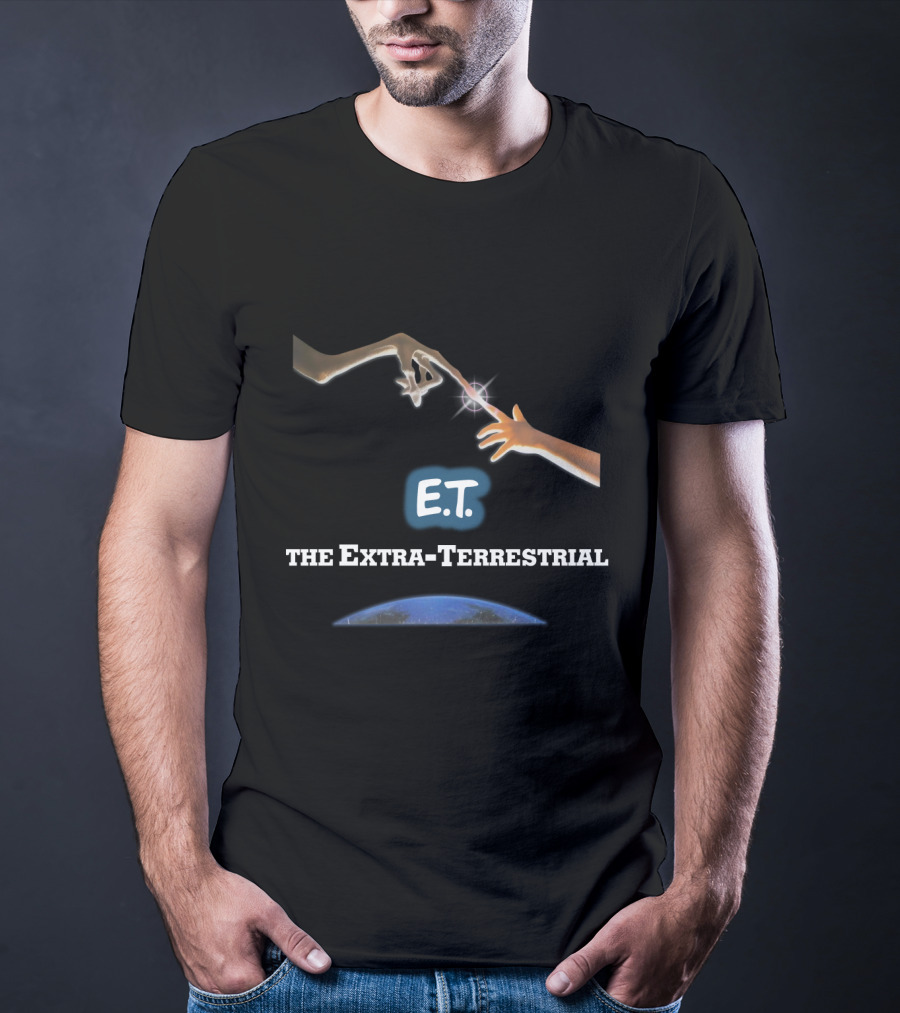 E.T. The Extra-Terrestrial Iconic Finger Touch And Earth T-Shirt