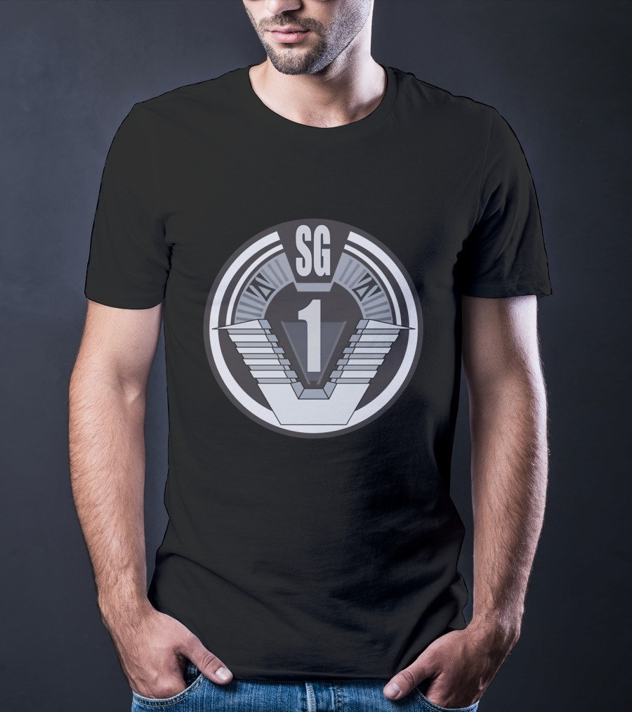 SG1 Roman Numerals Badge T-Shirt