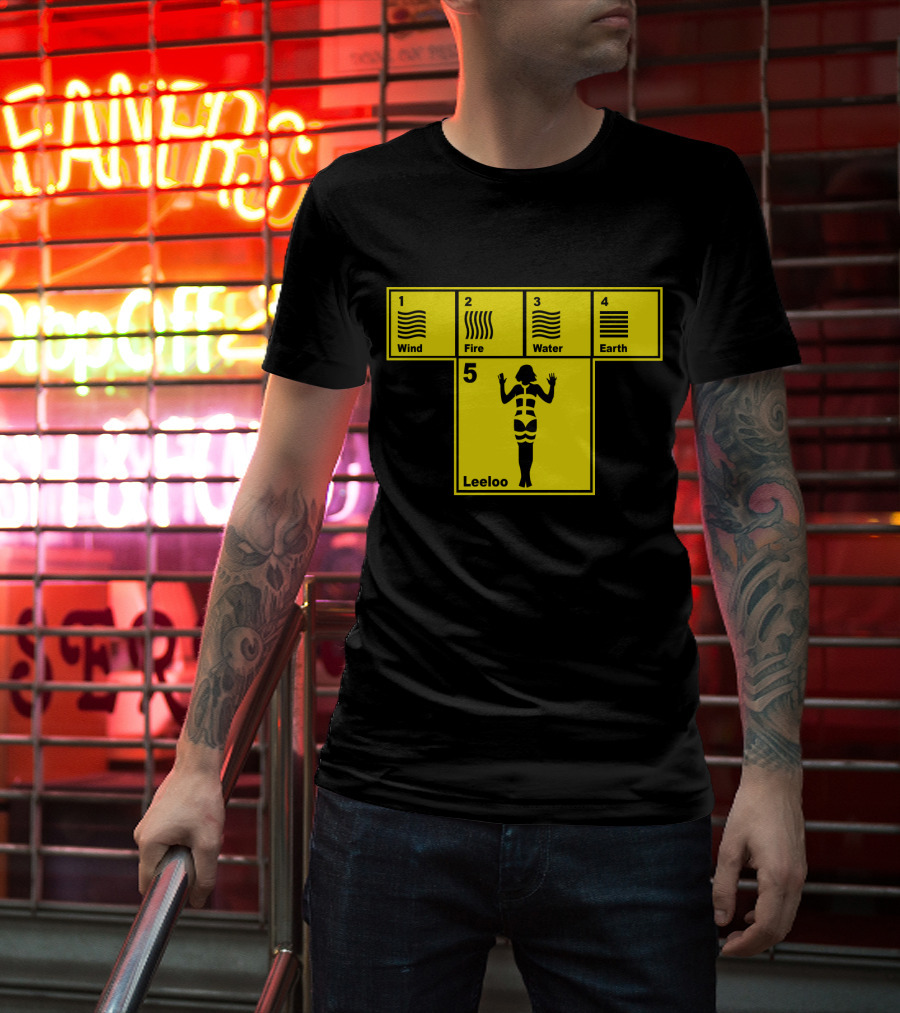 Wind Fire Water Earth Leeloo The Fifth Element T-Shirt