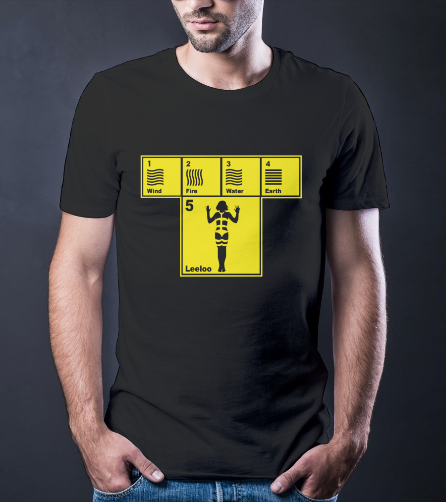 Wind Fire Water Earth Leeloo The Fifth Element T-Shirt
