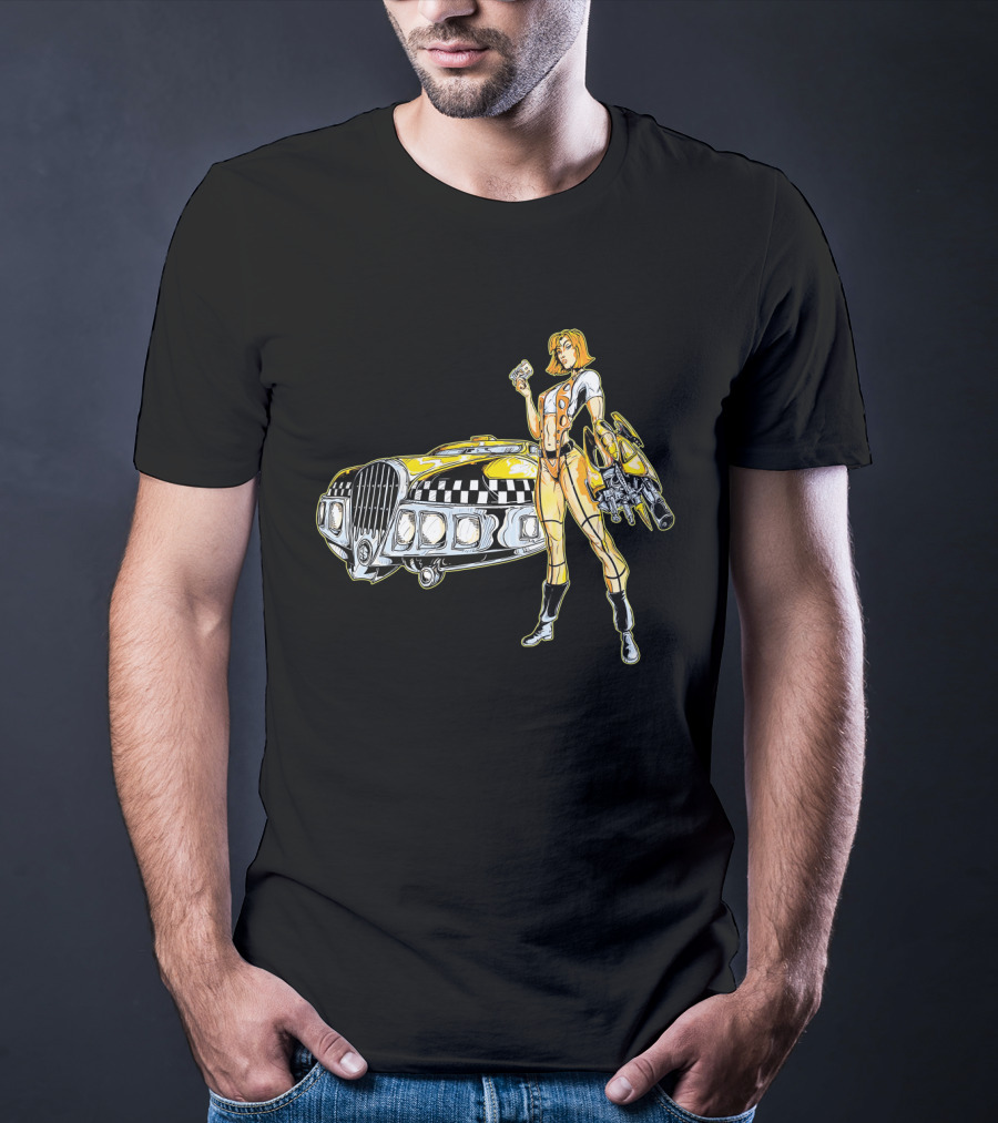 The Fifth Element Leeloo Dallas Vintage Taxi Cab T-Shirt