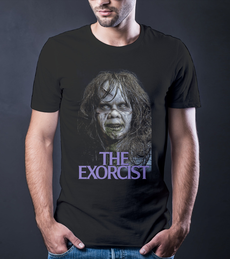 The Exorcist 1973 Iconic Horror Face T-Shirt