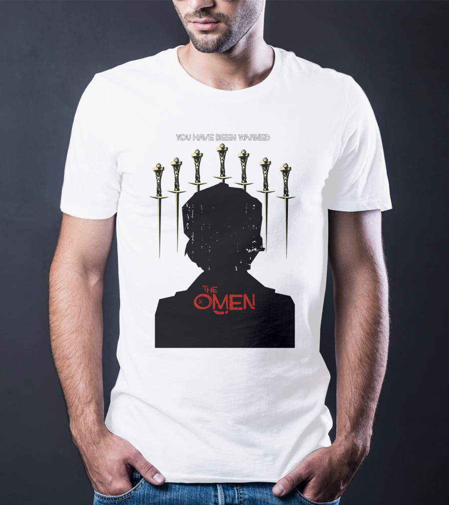 You Have Been Warned The Omen 1976 Silhouette And Daggers T-Shirt