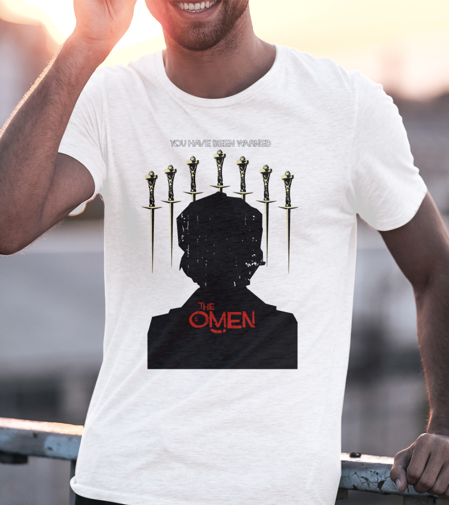 You Have Been Warned The Omen 1976 Silhouette And Daggers T-Shirt