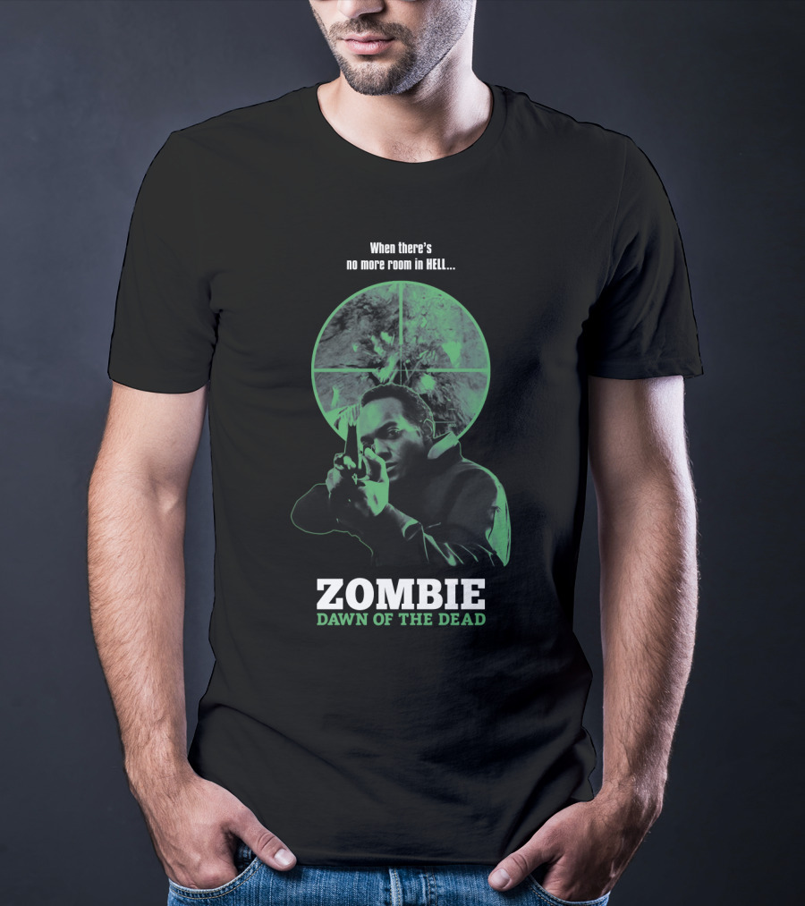 When There's No More Room In Hell Zombie Dawn Of The Dead 1978 T-Shirt