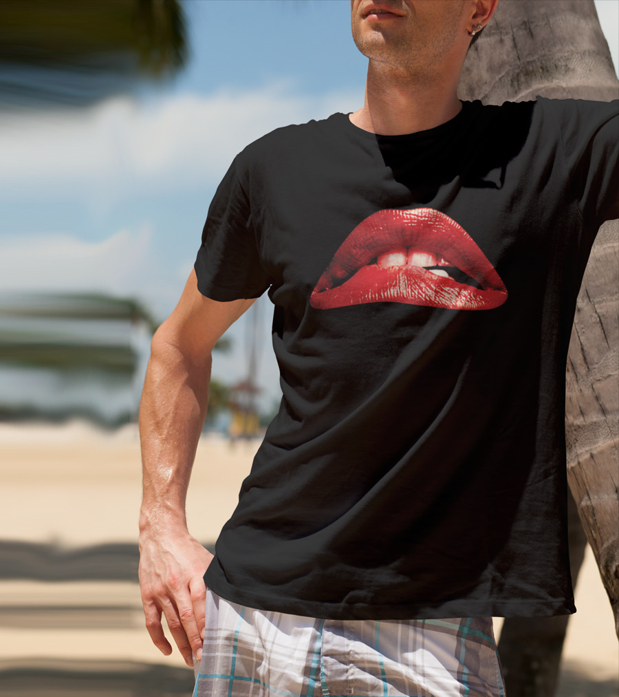 The Rocky Horror Picture Show 1975 Red Lips Iconic Movie T-Shirt