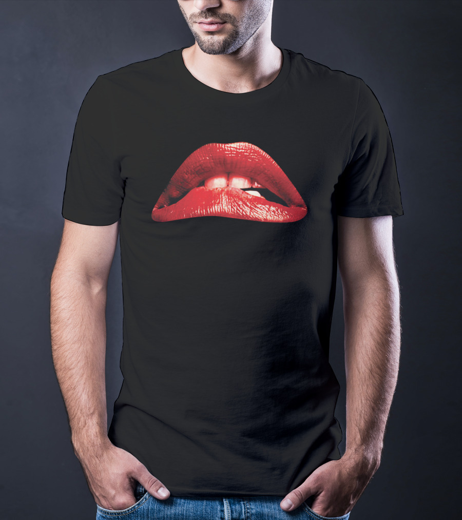 The Rocky Horror Picture Show 1975 Red Lips Iconic Movie T-Shirt