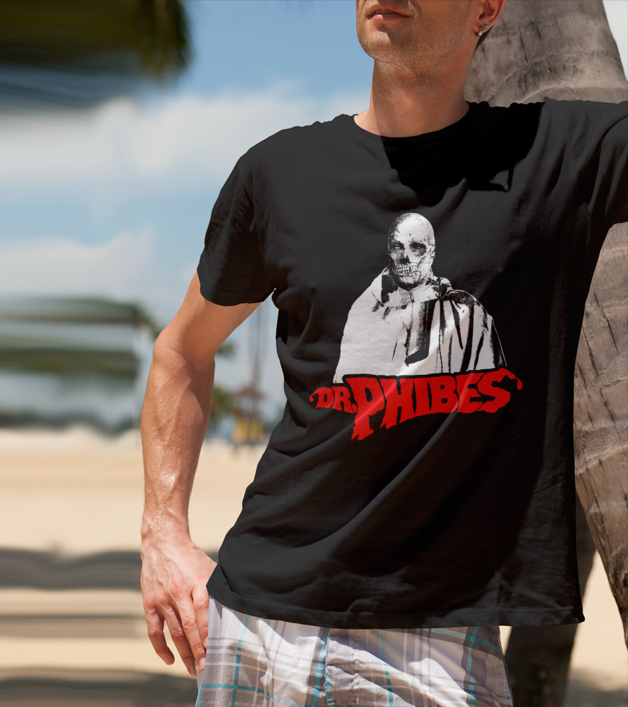 Dr. Phibes Skull Cloak T-Shirt