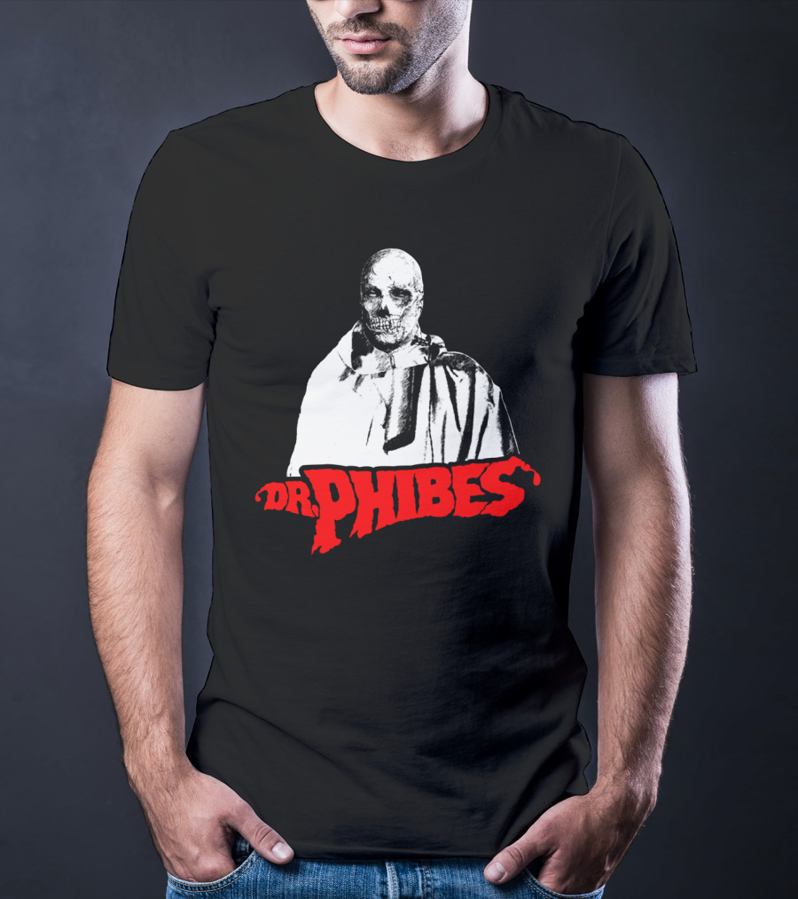 Dr. Phibes Skull Cloak T-Shirt