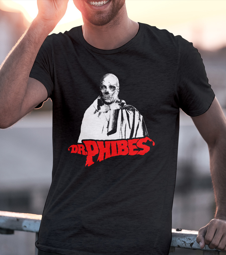 Dr. Phibes Skull Cloak T-Shirt