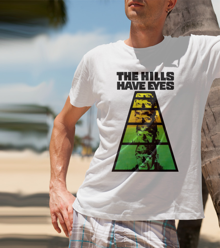 The Hills Have Eyes Retro 1977 Pyramid Faces T-Shirt