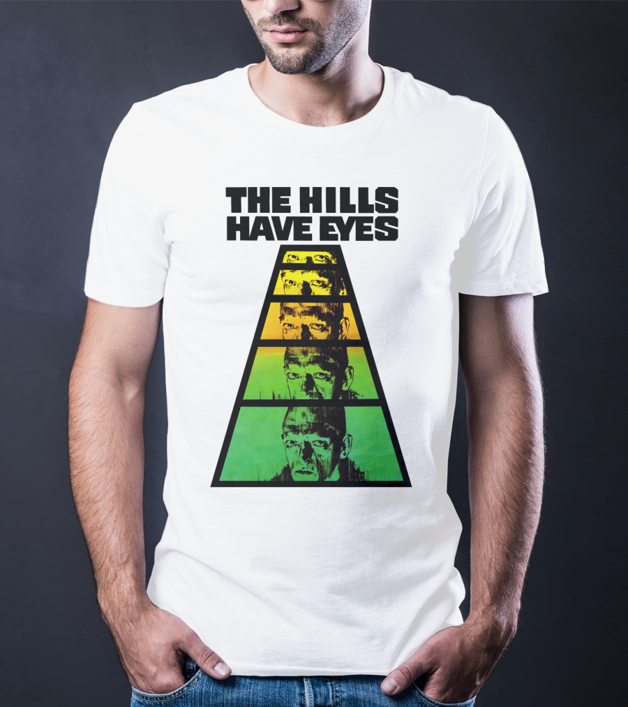 The Hills Have Eyes Retro 1977 Pyramid Faces T-Shirt