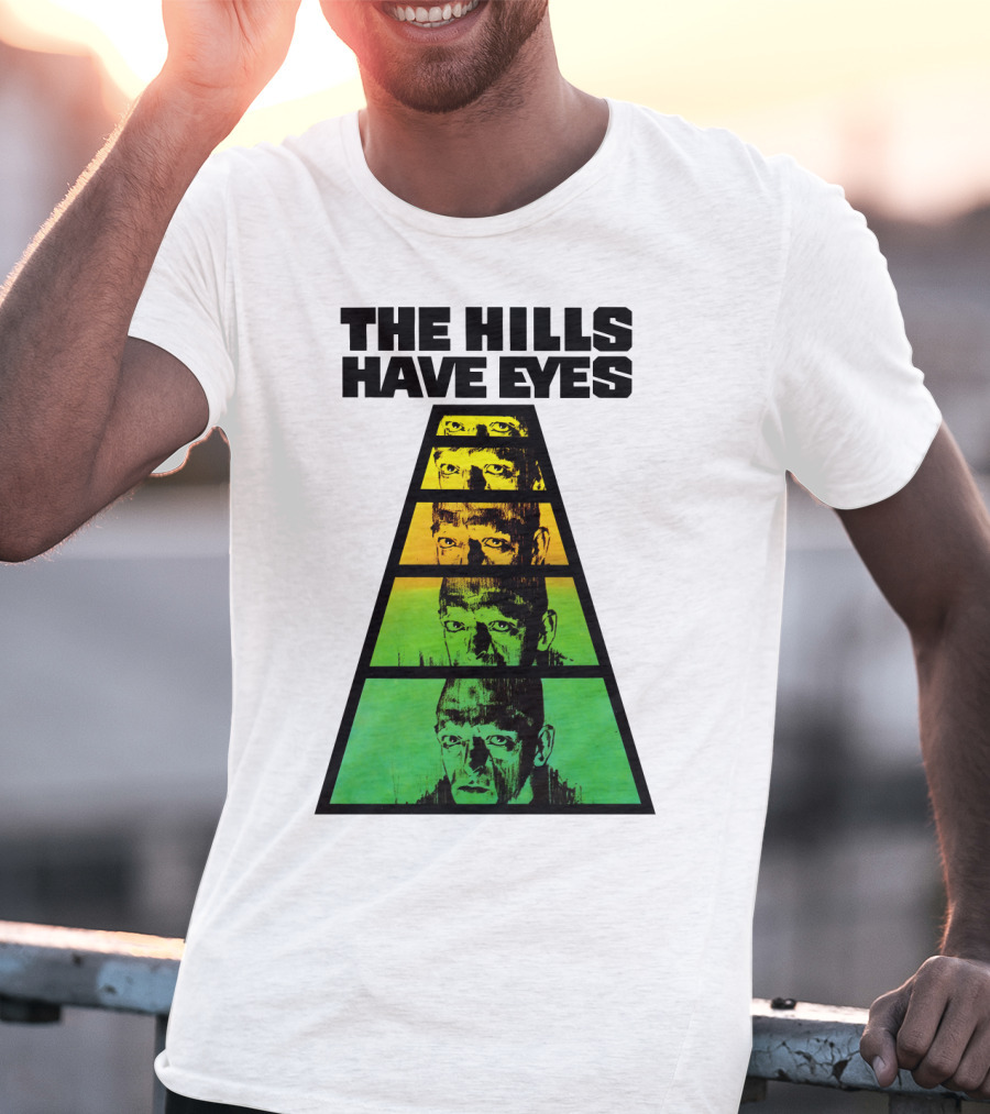 The Hills Have Eyes Retro 1977 Pyramid Faces T-Shirt
