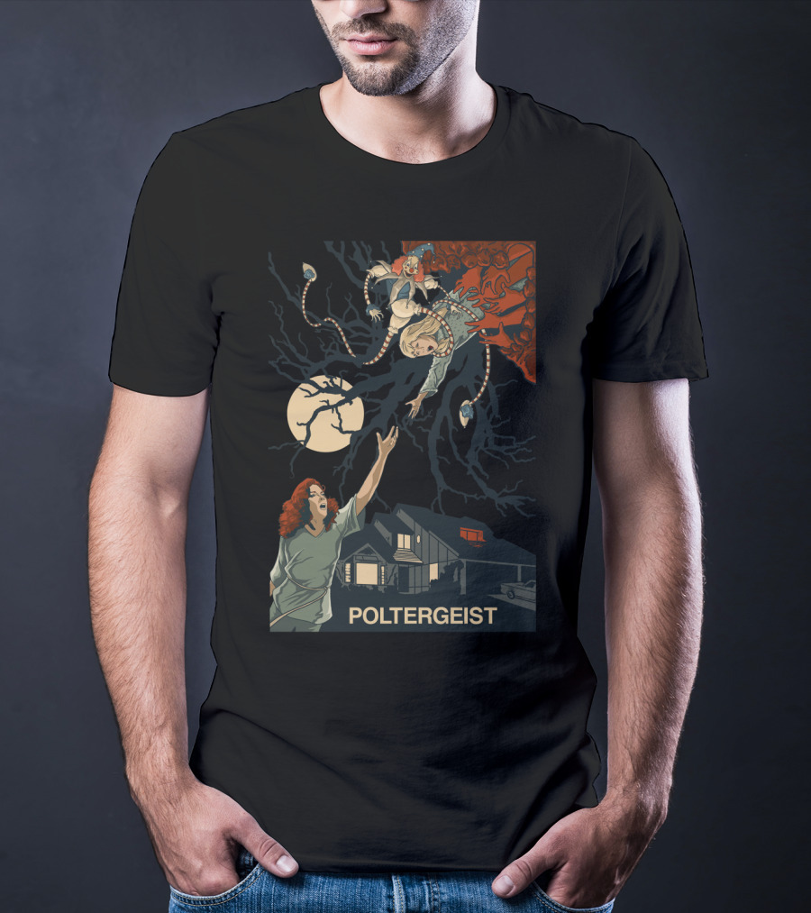 Poltergeist II The Other Side 1986 Moonlit Horror Escape T-Shirt