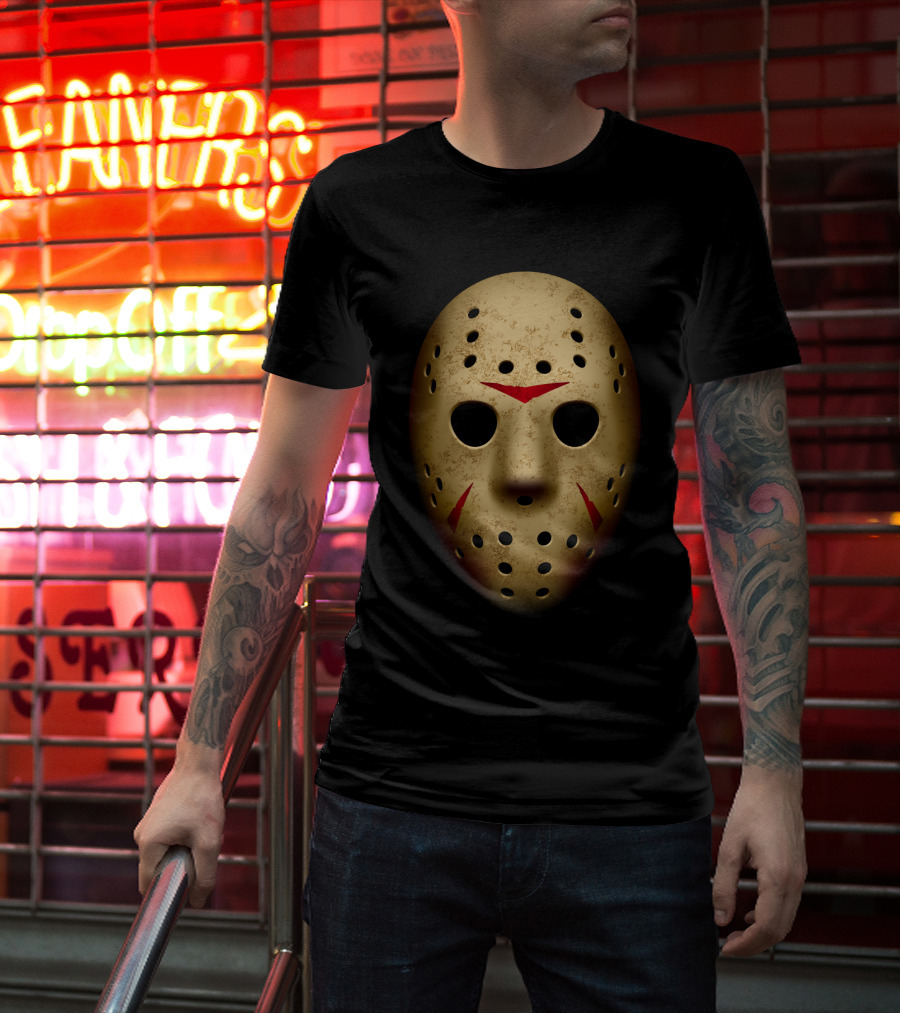 Jason Mask Friday The 13th Hockey Horror T-Shirt
