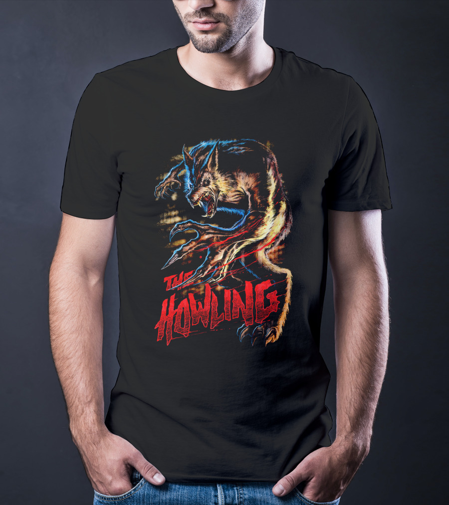 The Howling Werewolf Creature Retro Horror T-Shirt