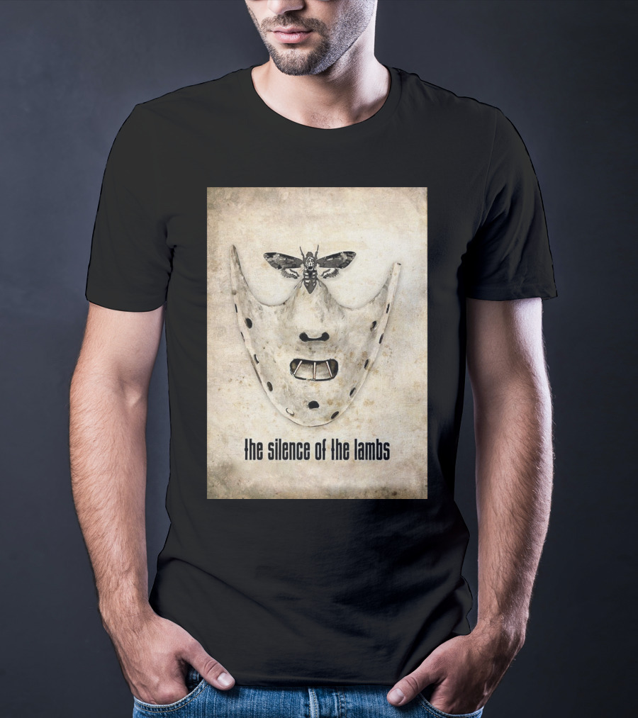 The Silence Of The Lambs Hannibal Lecter Mask With Death's-Head Hawkmoth T-Shirt