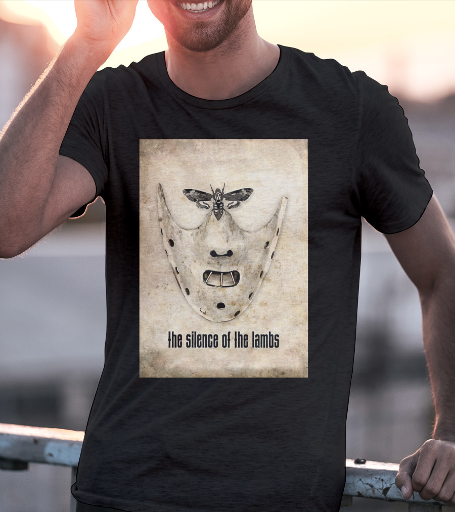 The Silence Of The Lambs Hannibal Lecter Mask With Death's-Head Hawkmoth T-Shirt