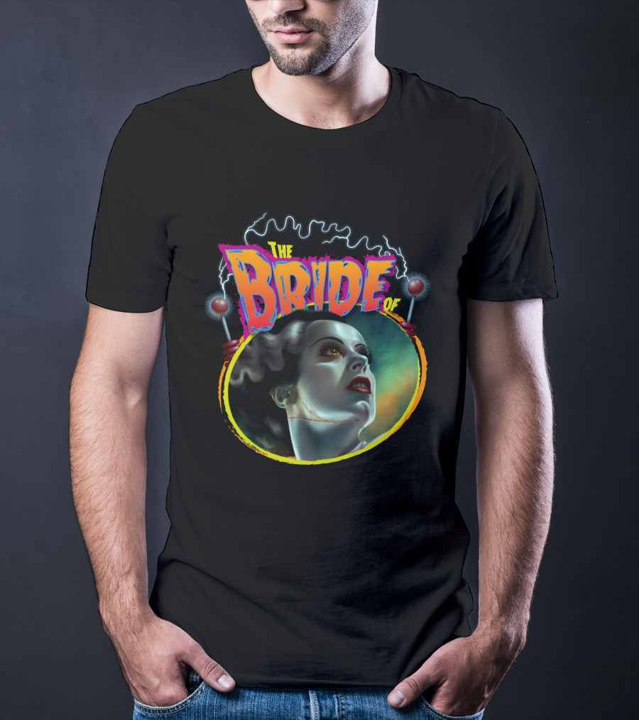 The Bride Of Frankenstein Retro Horror Movie T-Shirt