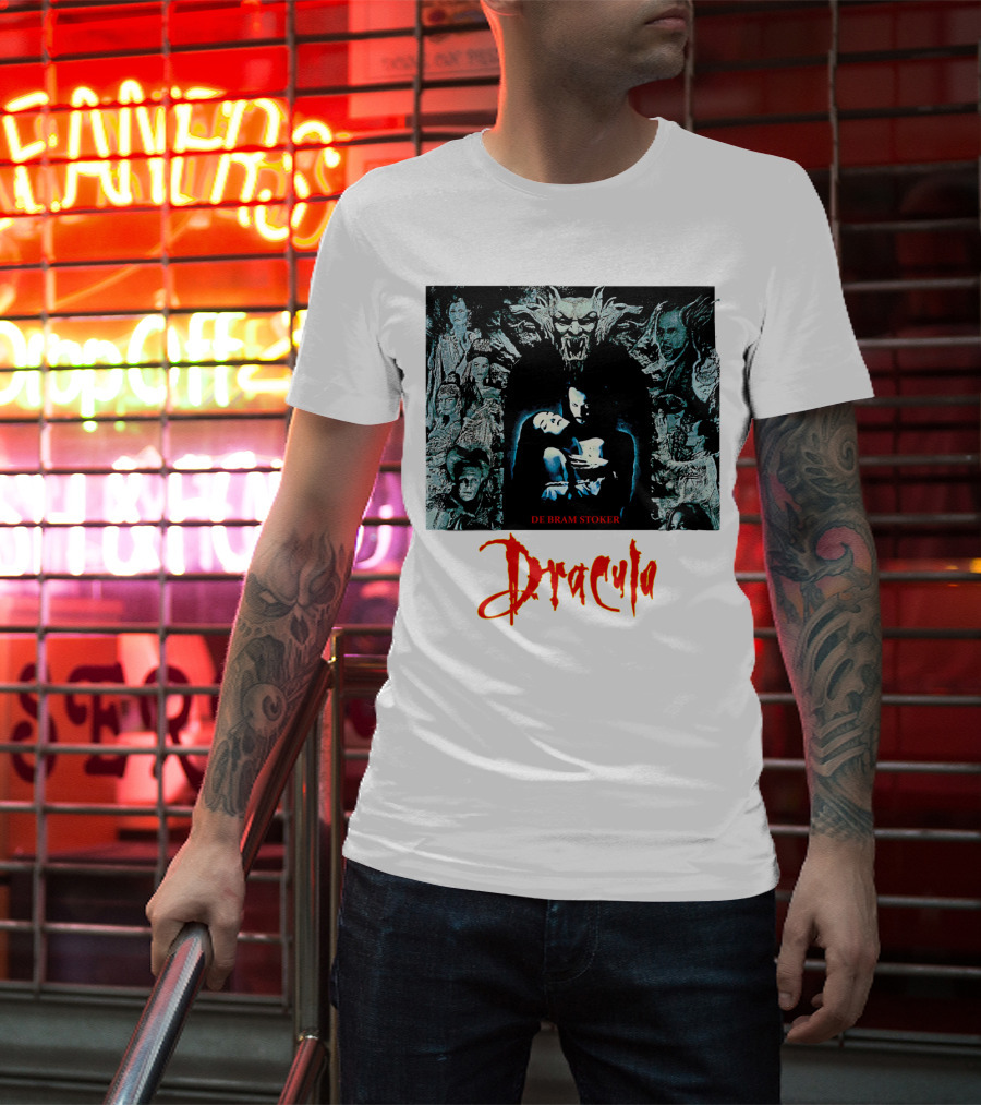 Dracula De Bram Stoker Vampire Collage 1992 T-Shirt