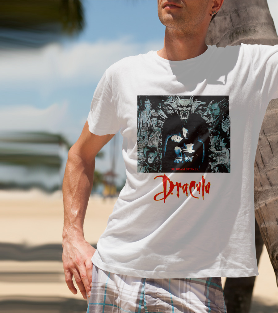 Dracula De Bram Stoker Vampire Collage 1992 T-Shirt