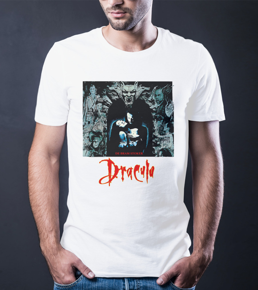 Dracula De Bram Stoker Vampire Collage 1992 T-Shirt