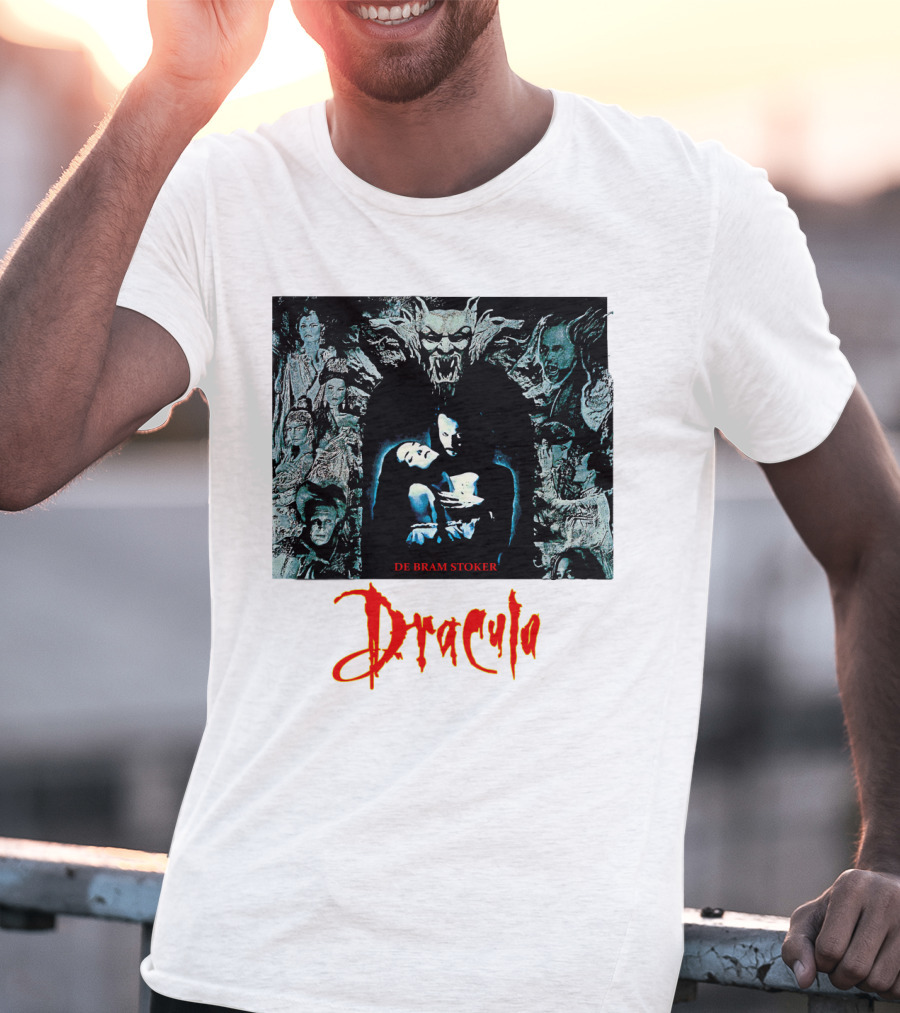 Dracula De Bram Stoker Vampire Collage 1992 T-Shirt