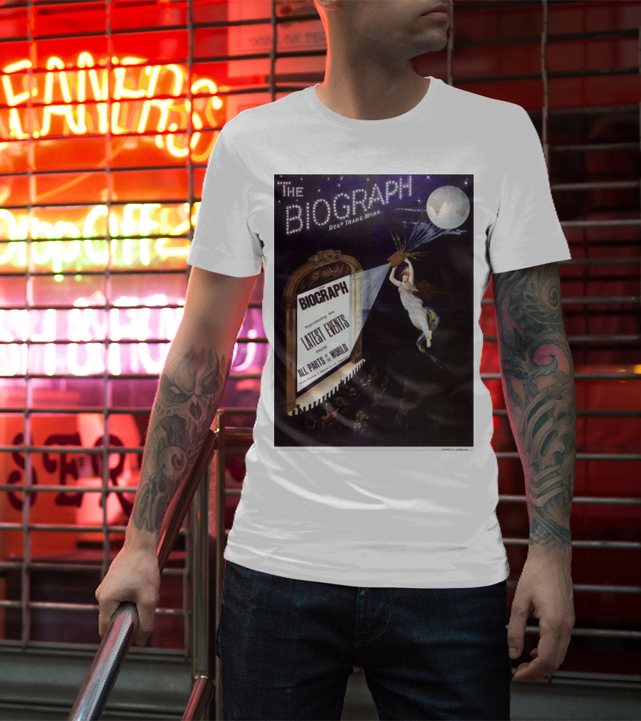The Biograph 1910 Reg Trade Mark Biograph Presenting Latest Events From All Parts Of The World T-Shirt