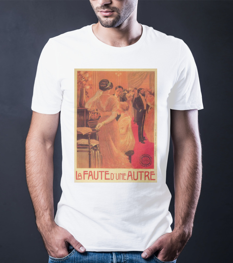 La Faute D'un Autre 1910 Elegant Ballroom Scene Bourgeois Society Vintage T-Shirt
