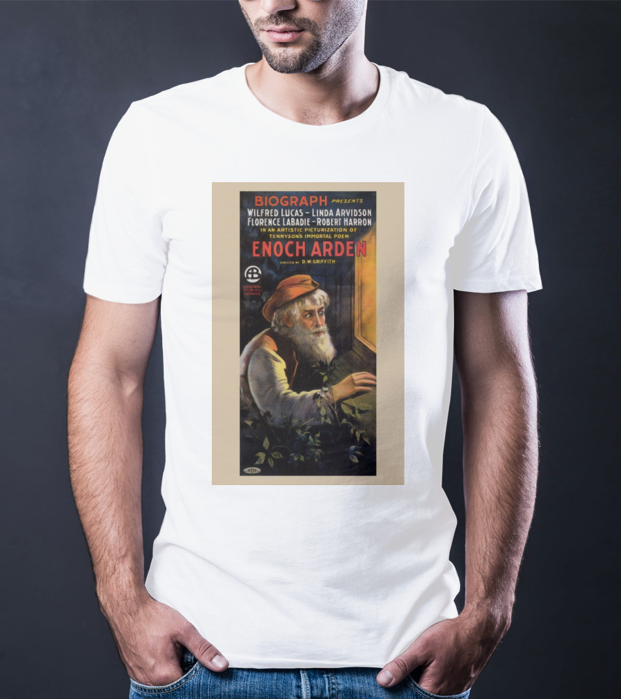 BIOGRAPH Presents Enoch Arden Wilfred Lucas Linda Arvidson Florence Labadie Robert Harron D.W. Griffith Tennyson's Immortal Poem T-Shirt