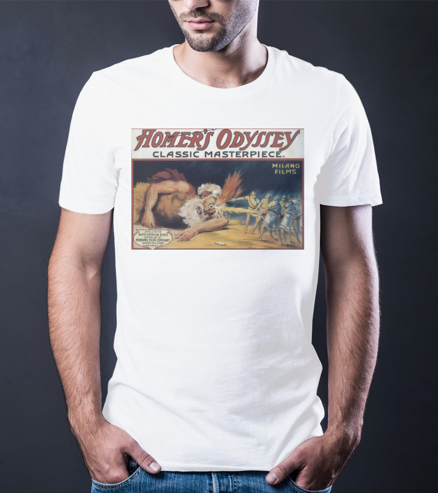 Homer's Odyssey Classic Masterpiece Milano Films Exclusive North American Rights Monopol Film Company T-Shirt
