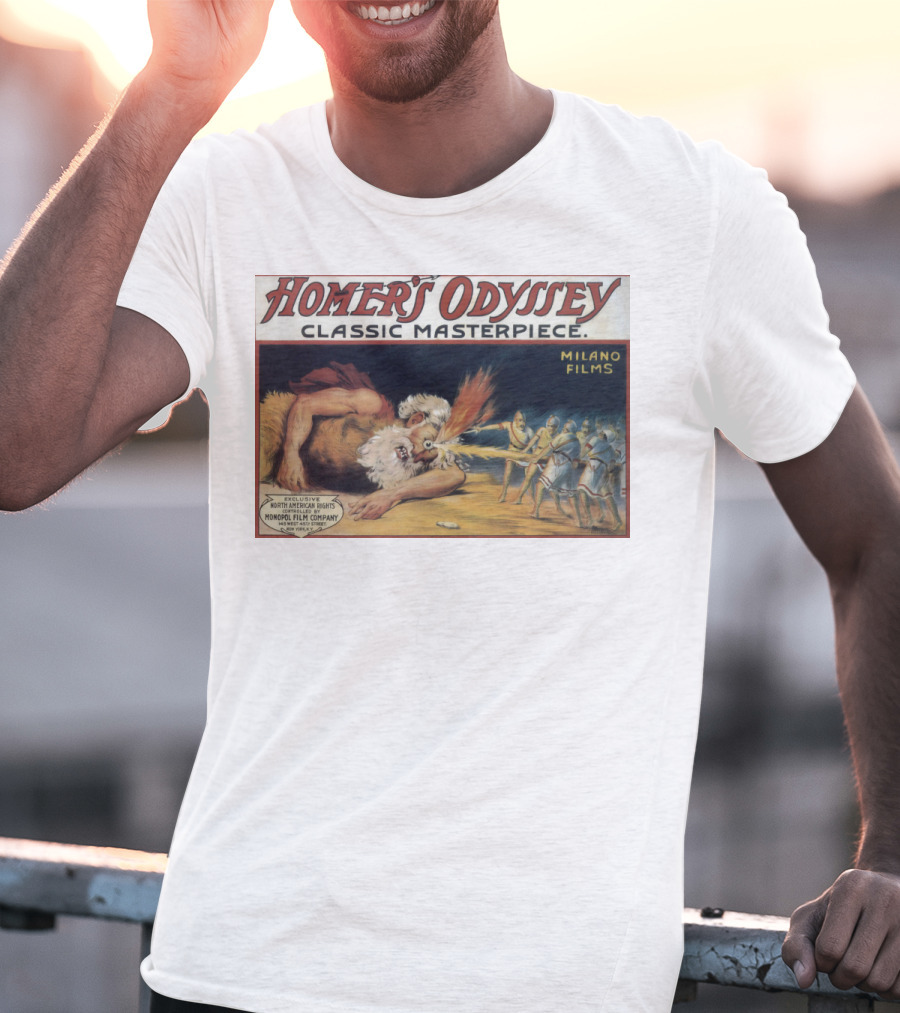 Homer's Odyssey Classic Masterpiece Milano Films Exclusive North American Rights Monopol Film Company T-Shirt