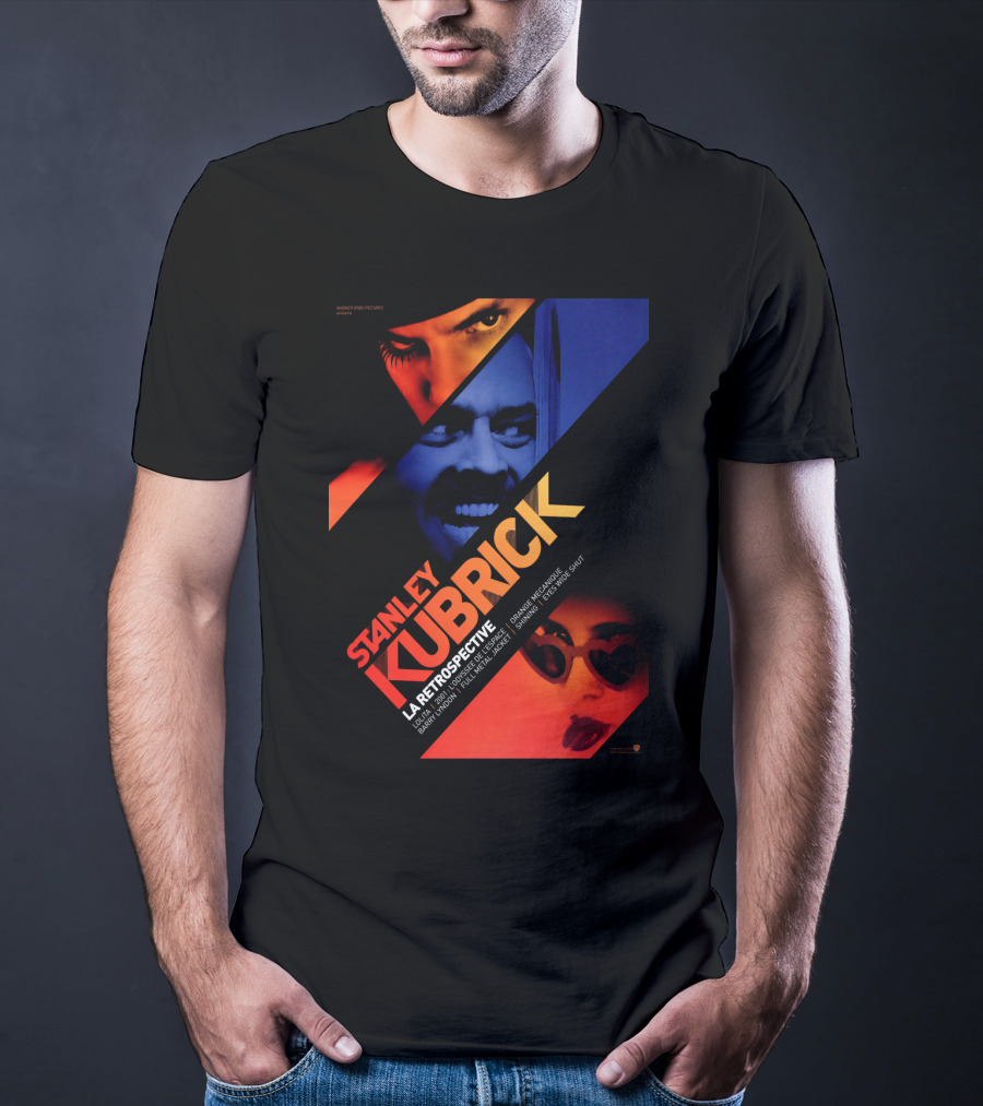 Stanley Kubrick LA Retrospective Warner Bros Entertainment 2001 L'odyssée DE L'espace Barry Lyndon Shining Full Metal Jacket Lolita Eyes Wide Shut T-Shirt