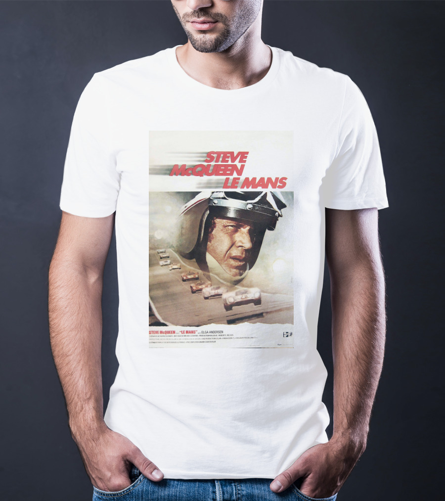 Steve McQueen Le Mans 1971 Racing Film T-Shirt