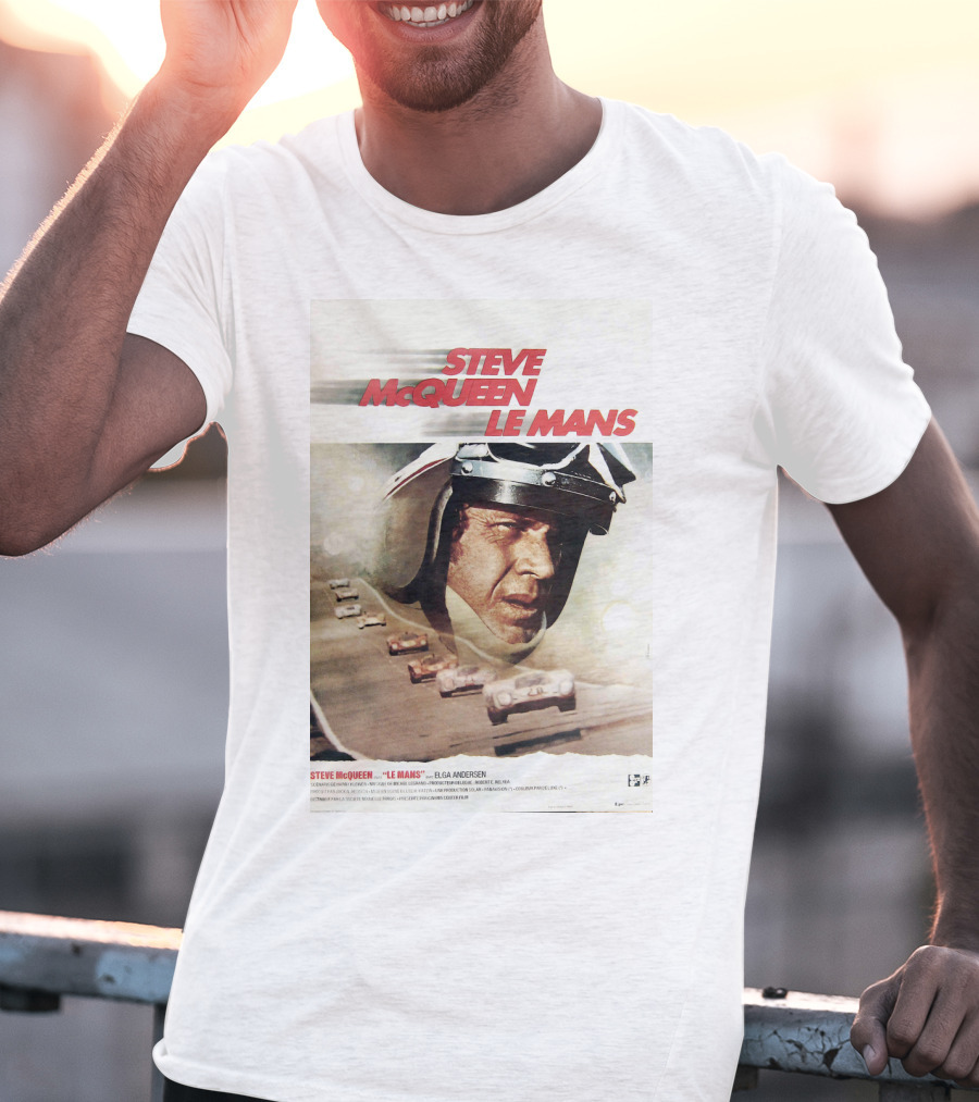 Steve McQueen Le Mans 1971 Racing Film T-Shirt