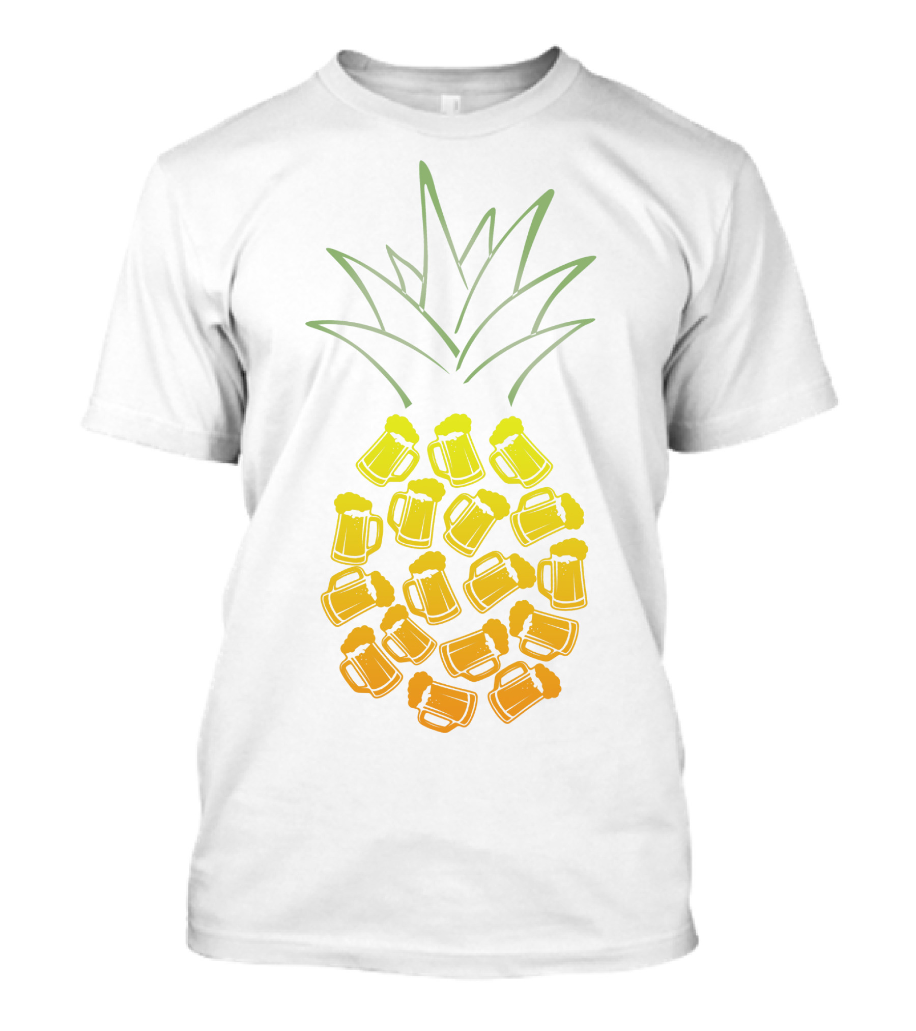 Beer Pineapple Mug Fusion Tropical Beverage Concept T-Shirt
