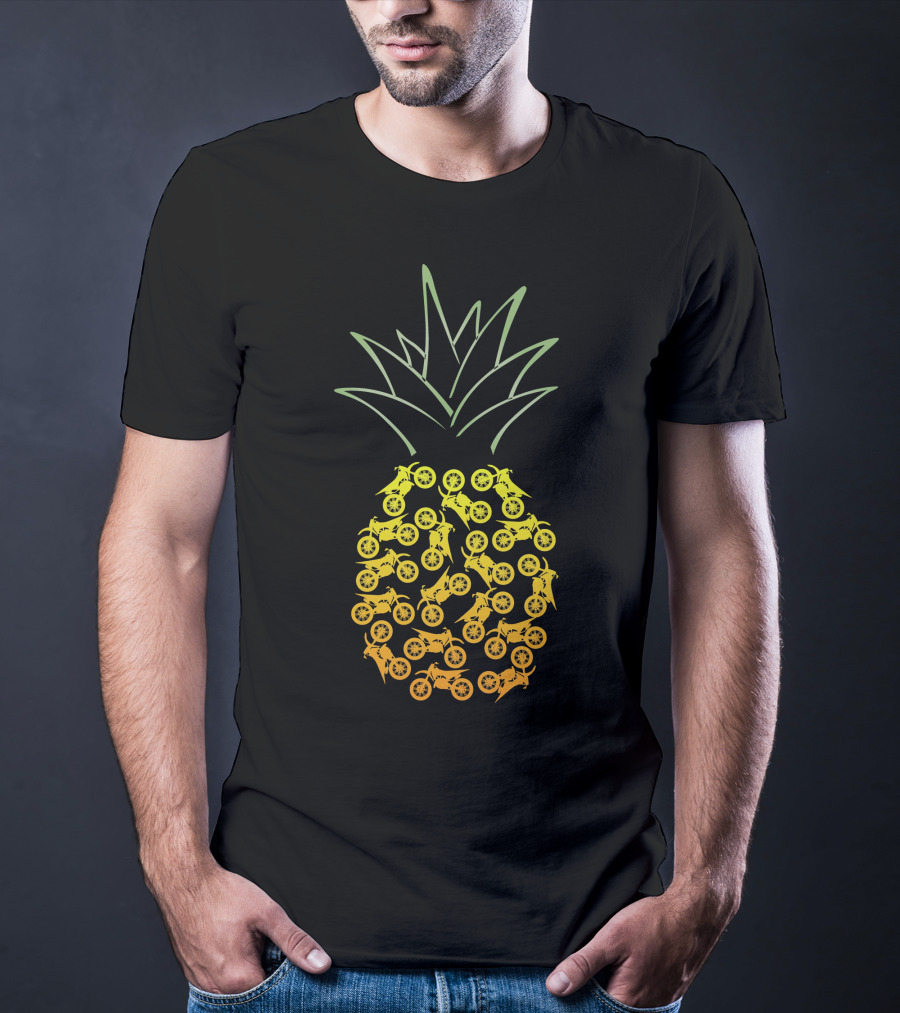 Motocross Pineapple Motorbike T-Shirt