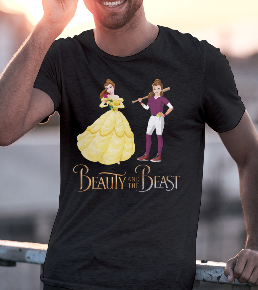 Beauty And The Beast Softball T-Shirt