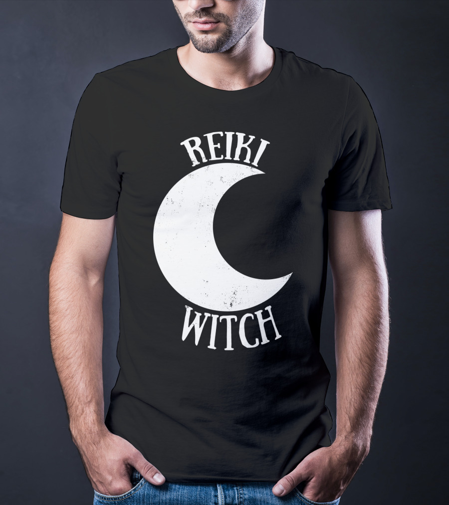 Reiki Witch Moon Crescent T-Shirt