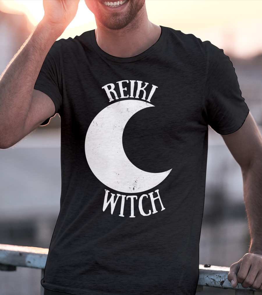 Reiki Witch Moon Crescent T-Shirt