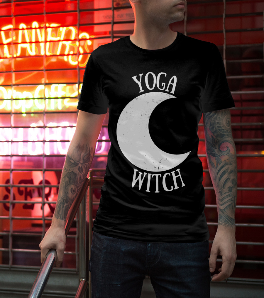 Yoga Witch Crescent Moon T-Shirt