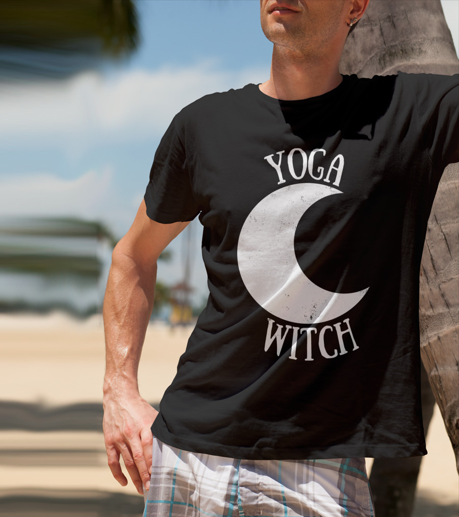 Yoga Witch Crescent Moon T-Shirt